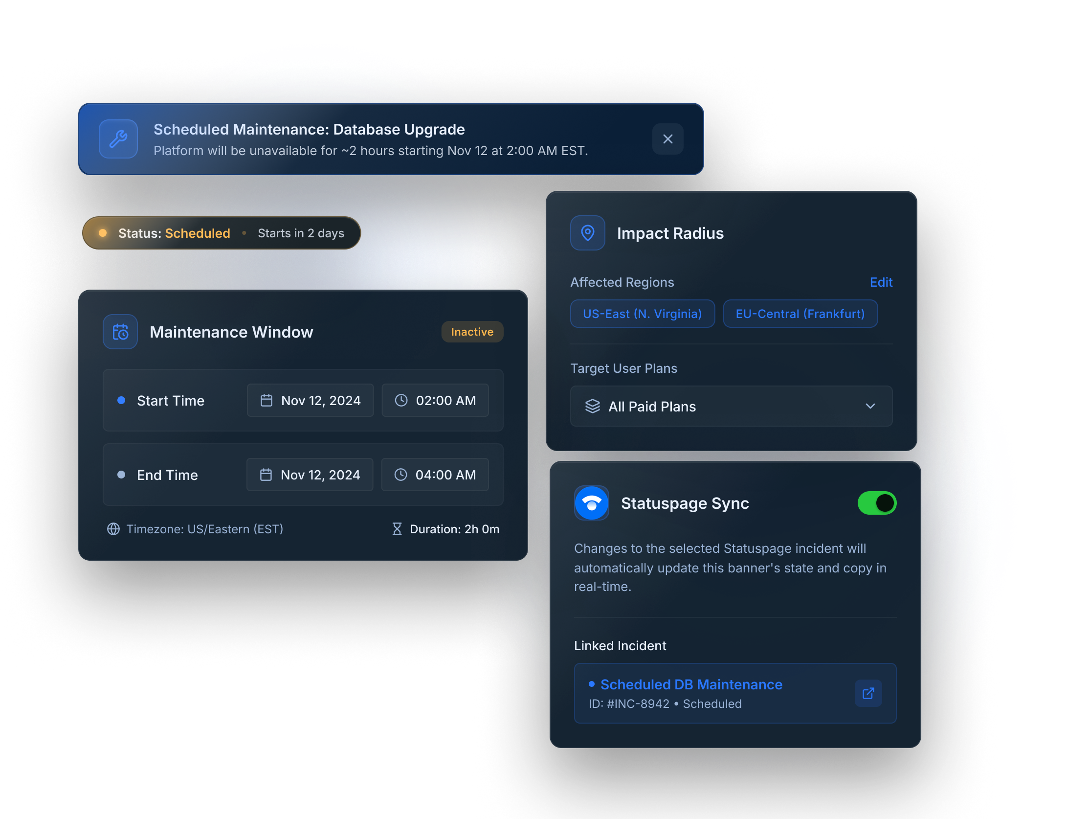 Guidez scheduled maintenance